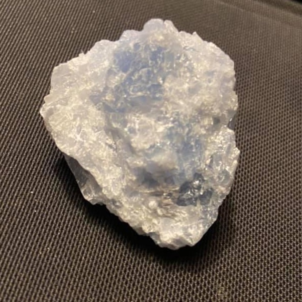raw calcite (blue)